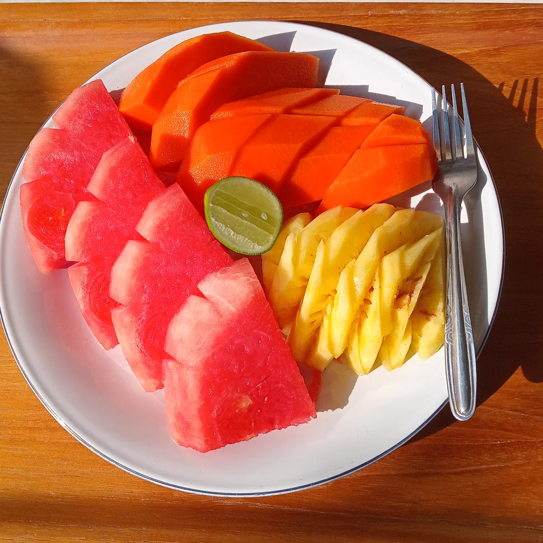 Area bersantai dengan view pegunungan